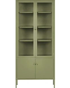 New Witryna ze szklaną gablotą OXTED Metal 80 cm Wszystko Do Przechowywania W Kuchni|Wszystko Do Przechowywania