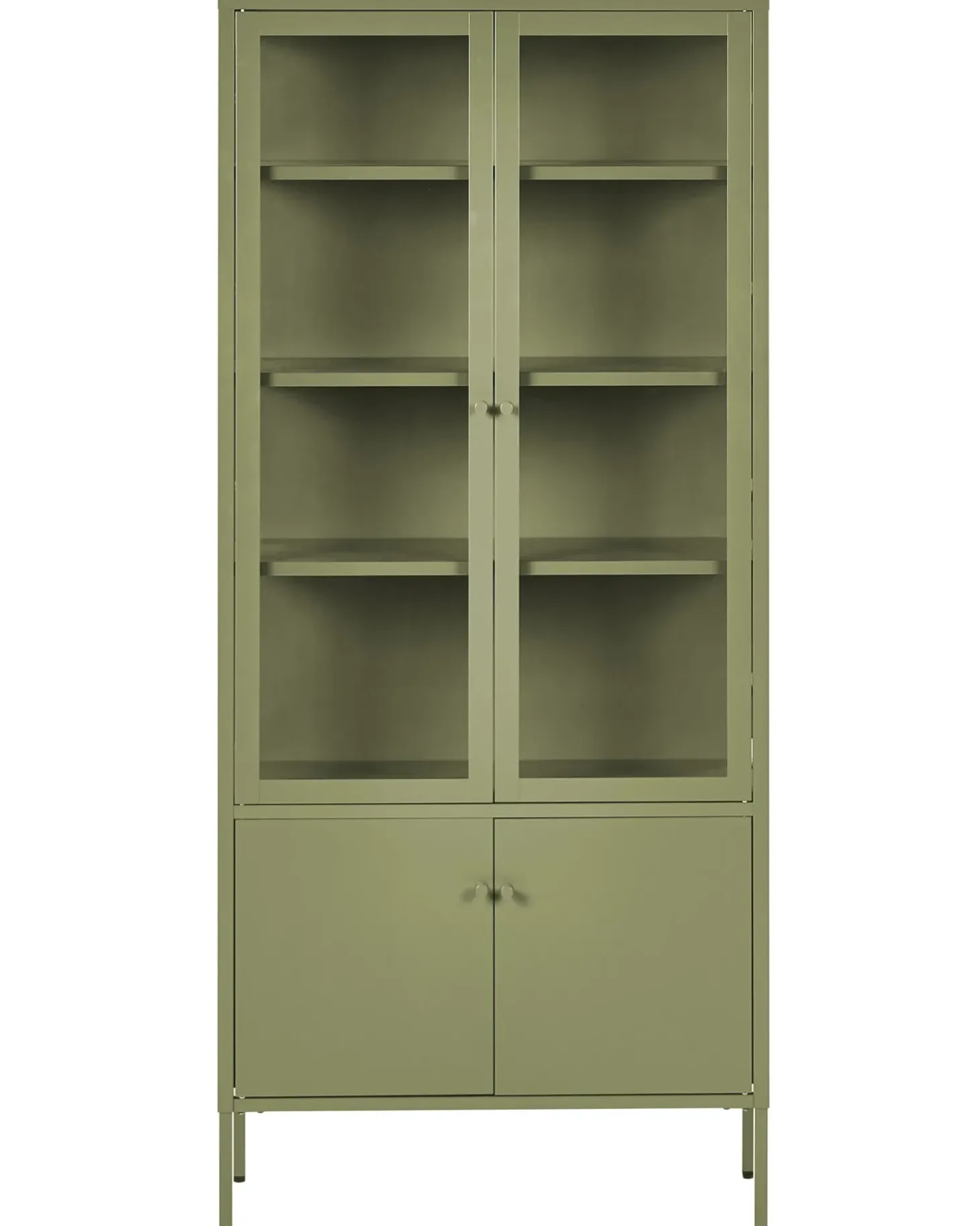 New Witryna ze szklaną gablotą OXTED Metal 80 cm Wszystko Do Przechowywania W Kuchni|Wszystko Do Przechowywania