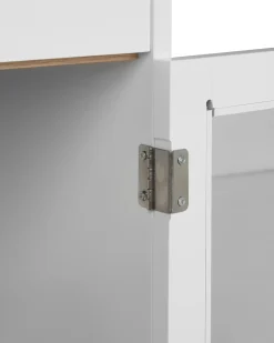 New Witryna ze szklaną gablotą PARLIN 82 cm Wszystko Do Przechowywania W Kuchni|Wszystko Do Przechowywania