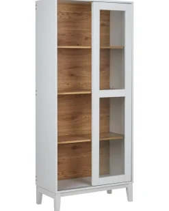 Clearance Witryna ze szklaną gablotą RUMSON 80 cm Wszystko Do Przechowywania W Kuchni|Wszystko Do Przechowywania