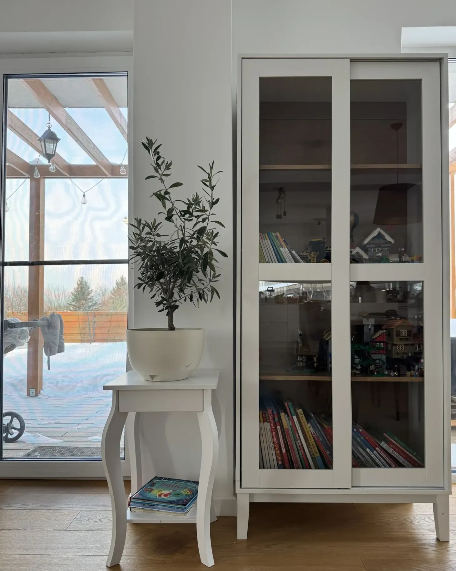 Clearance Witryna ze szklaną gablotą RUMSON 80 cm Wszystko Do Przechowywania W Kuchni|Wszystko Do Przechowywania