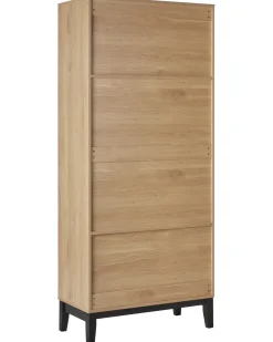 Discount Witryna ze szklaną gablotą RUMSON 80 cm Jasno Wszystko Do Przechowywania W Kuchni|Wszystko Do Przechowywania