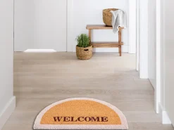 Wycieraczka BUHI Naturalny 45 x 75 cm Napis Włókno kokosowe
