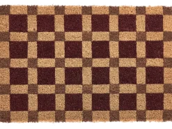 Wycieraczka VILLASIS Beżowy/ brązowy 60 x 90 cm Włókno kokosowe
