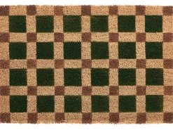 Wycieraczka VILLASIS Beżowy/ zielony 60 x 90 cm Włókno kokosowe