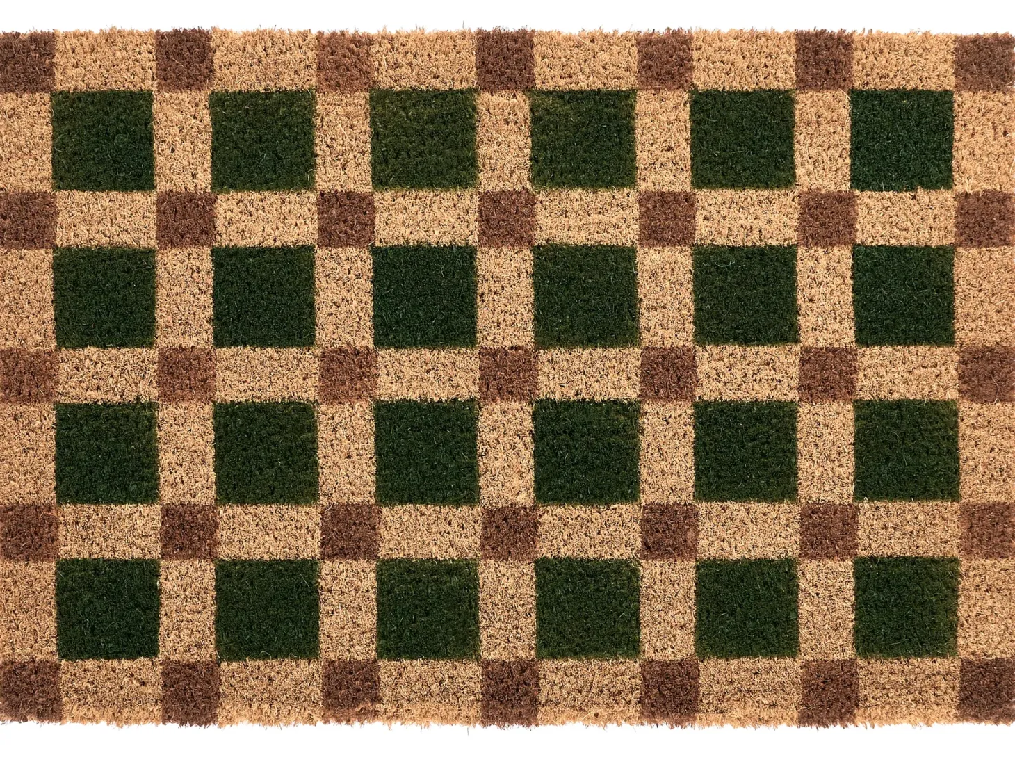 Wycieraczka VILLASIS Beżowy/ zielony 60 x 90 cm Włókno kokosowe