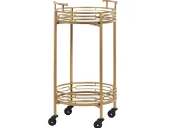 New Wózek kuchenny FARLEY Metal Złoty Wszystko Do Przechowywania W Kuchni|Wózki Kuchenne