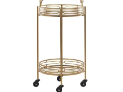 New Wózek kuchenny FARLEY Metal Złoty Wszystko Do Przechowywania W Kuchni|Wózki Kuchenne