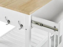 Outlet Wózek kuchenny GENOA Biały Wszystko Do Przechowywania W Kuchni|Wózki Kuchenne