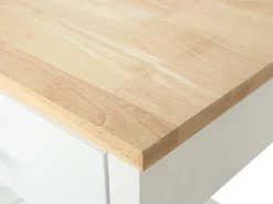 Clearance Wózek kuchenny HIUMA Drewno Biały Wszystko Do Przechowywania W Kuchni|Wózki Kuchenne