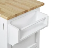Clearance Wózek kuchenny MELE Biały Wszystko Do Przechowywania W Kuchni|Wózki Kuchenne