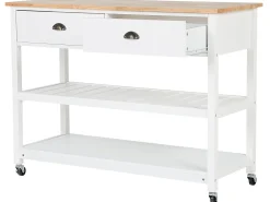 Discount Wózek kuchenny NAVARINO Drewno Biały Wszystko Do Przechowywania W Kuchni|Wózki Kuchenne