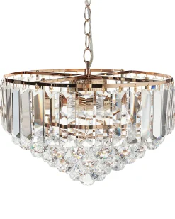Żyrandol ACHEIRO S Kryształ Złoty