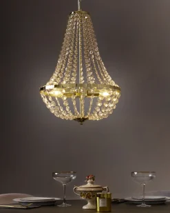 Żyrandol DIAMANTE Metal Złoty