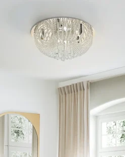 Żyrandol DORNAS Kryształ Srebrny
