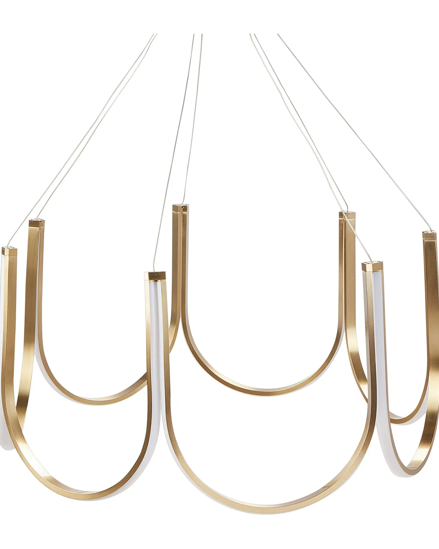 Żyrandol LED PERQUENO Metal Złoty