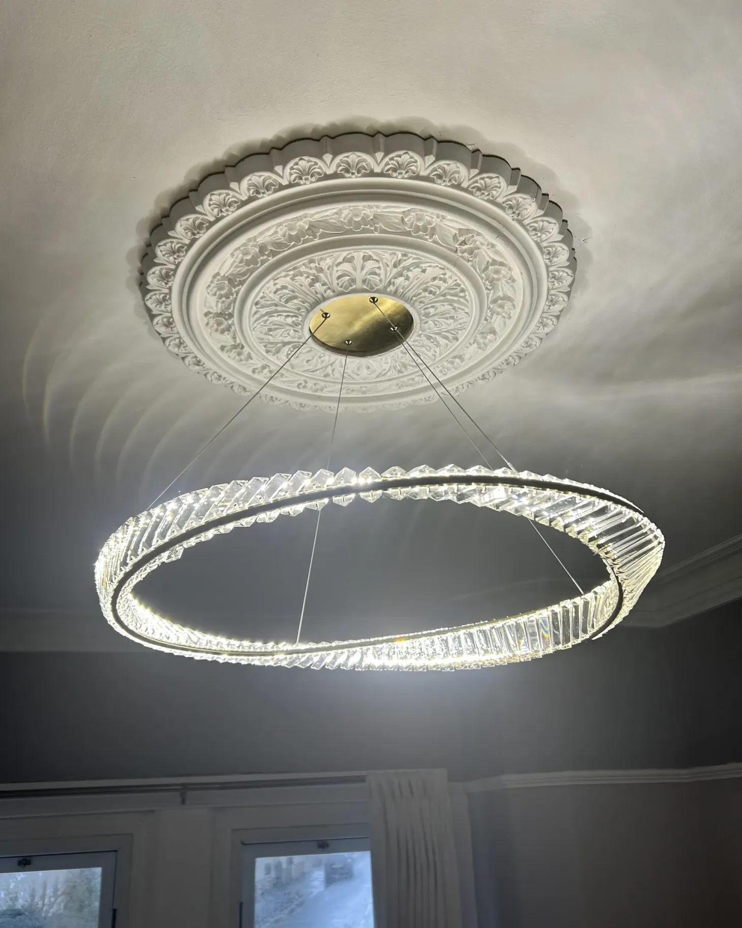 Żyrandol LED ROSENDE Metal Złoty