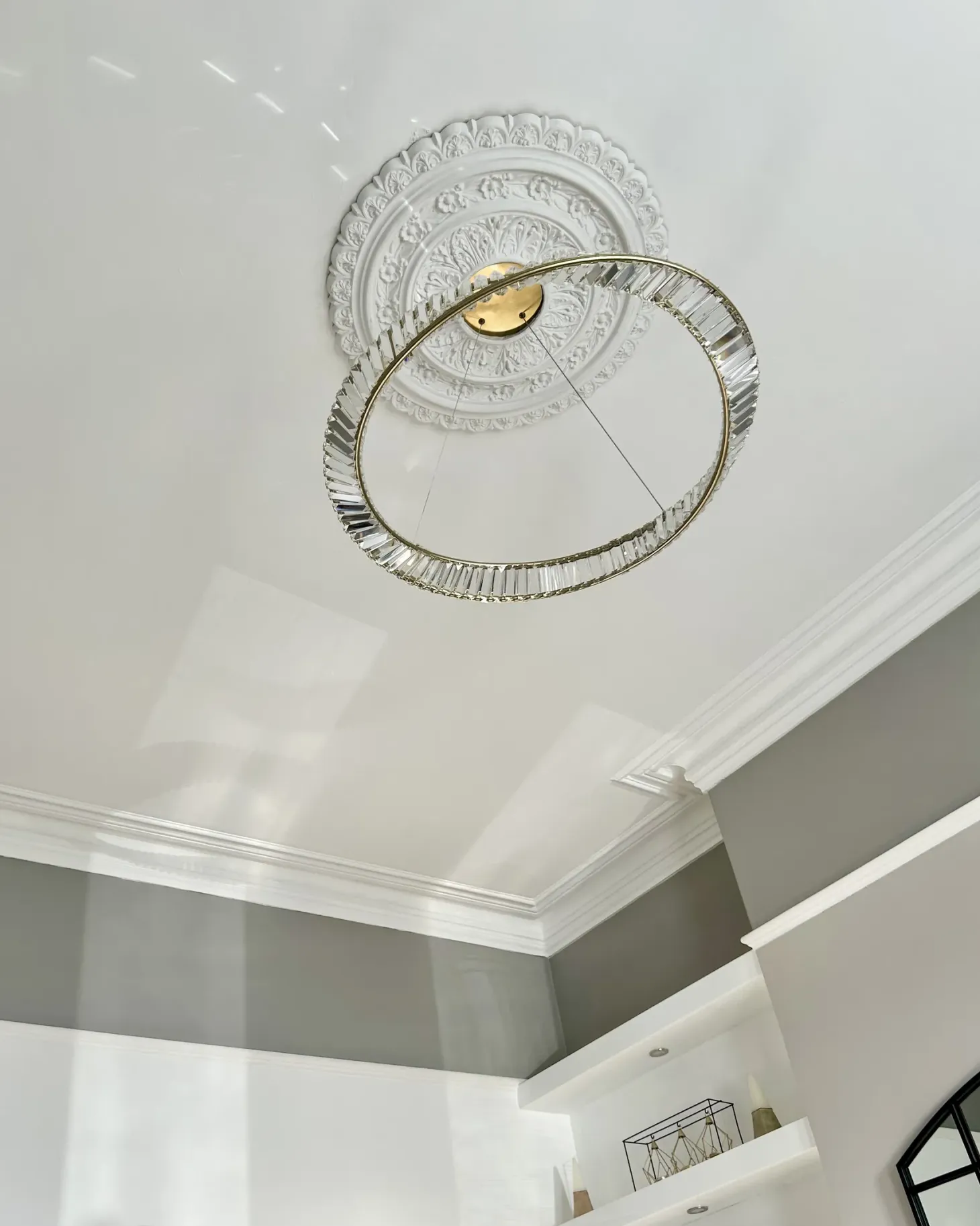 Żyrandol LED ROSENDE Metal Złoty