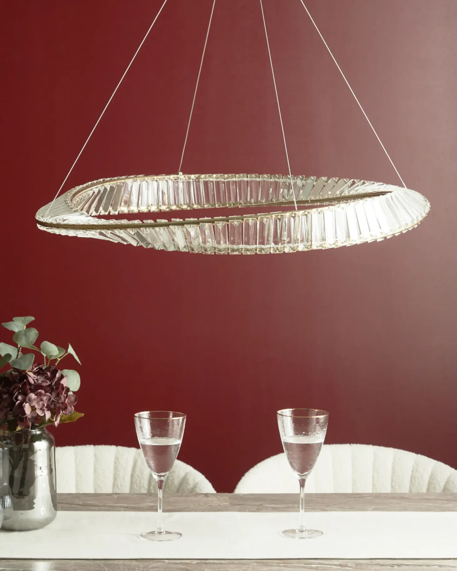 Żyrandol LED ROSENDE Metal Złoty