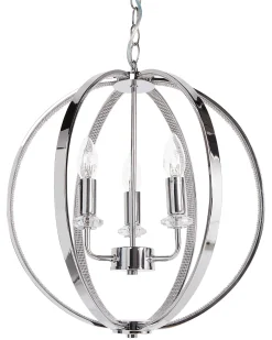 Żyrandol TENOIRO Metal Srebrny