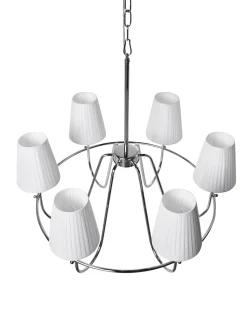 Żyrandol YAMETHIN Metal Srebrny