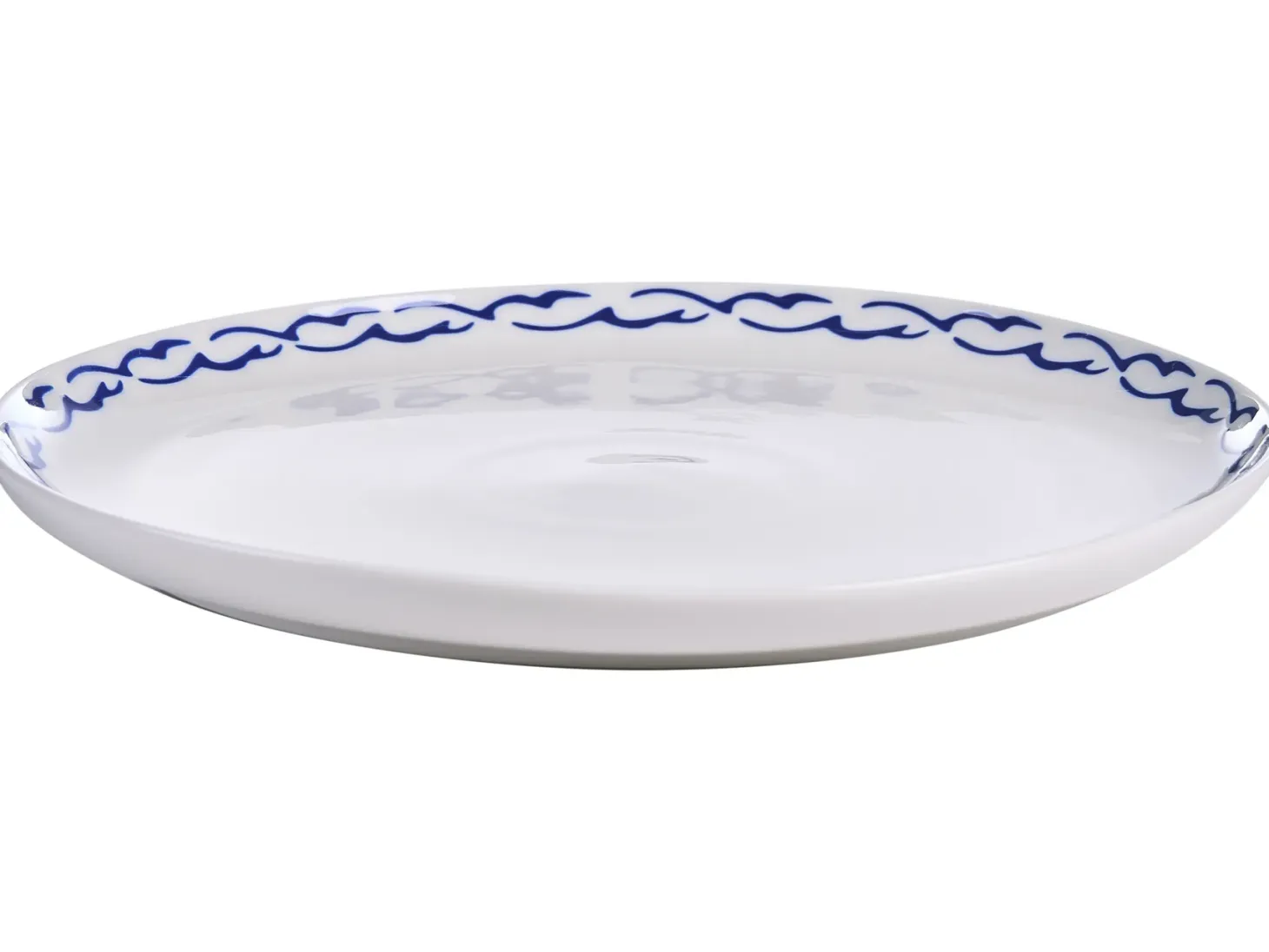 Zastawa stołowa 24-częściowa AMCHUR Porcelana Biały/ niebieski