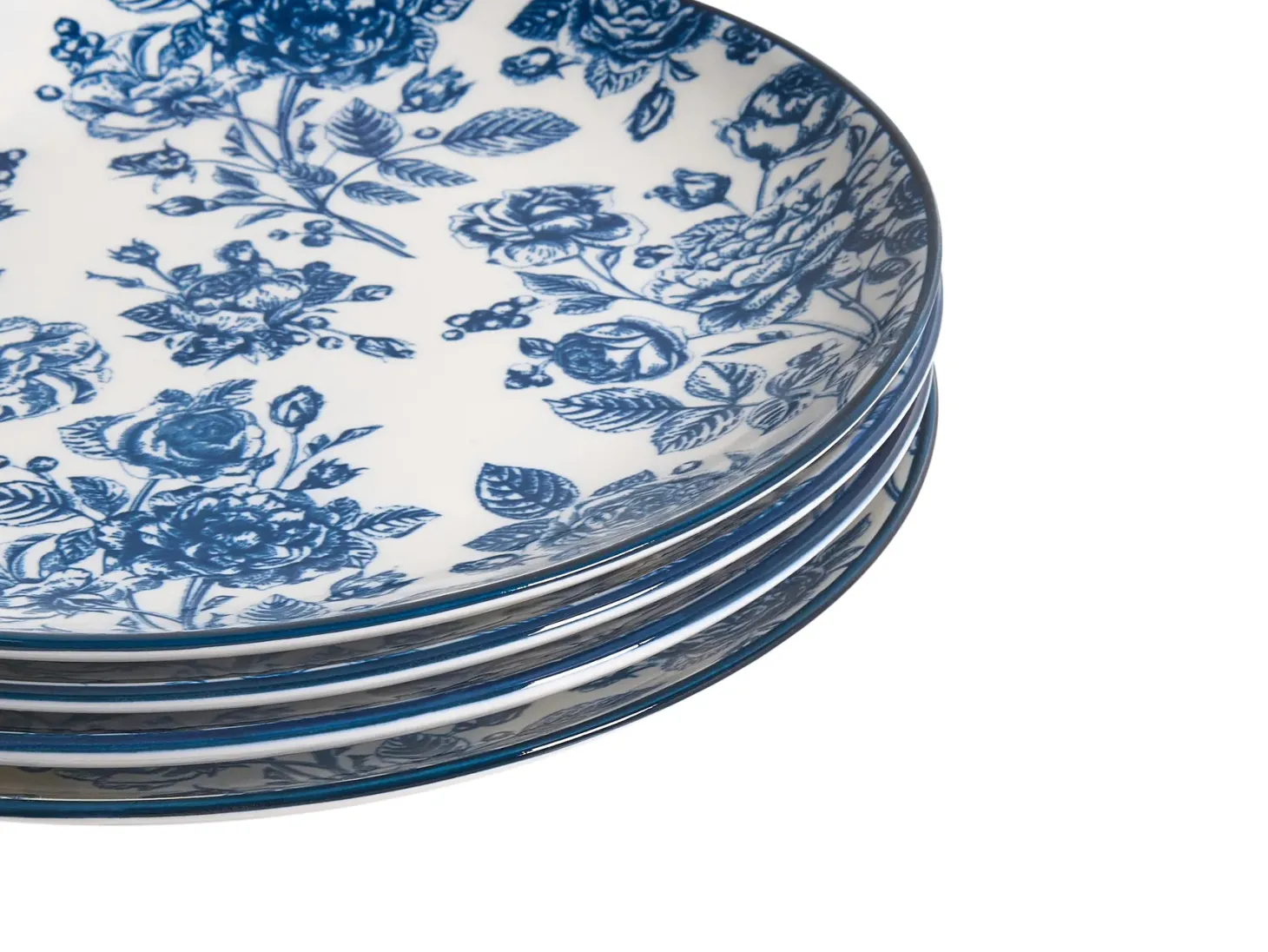 Zastawa stołowa 12-częściowa BASIL Porcelana Niebieski