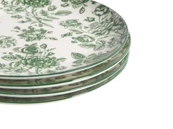 Zastawa stołowa 24-częściowa BASIL Porcelana Zielony