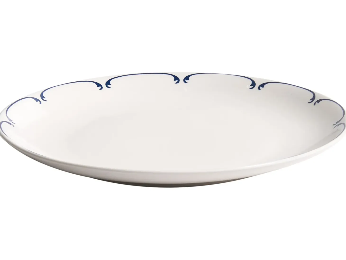 Zastawa stołowa 12-częściowa CHAROLI Porcelana Biały/ niebieski