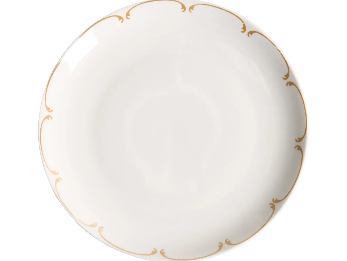 Zastawa stołowa 12-częściowa CHAROLI Porcelana Biały/ złoty