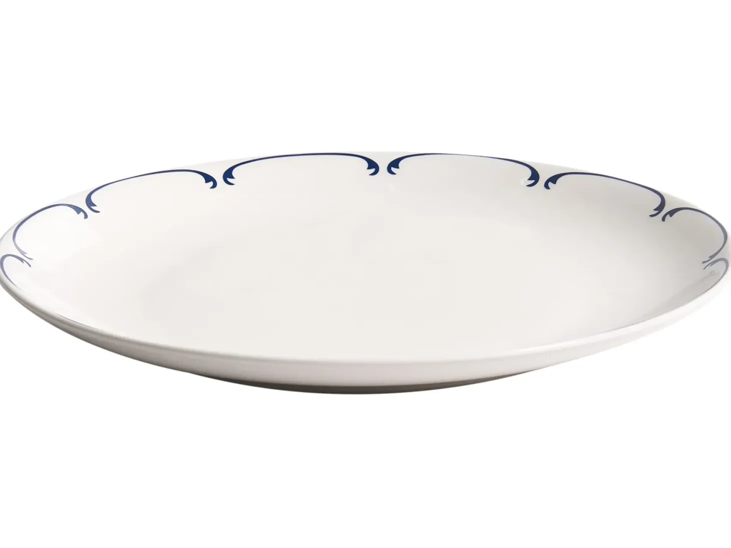 Zastawa stołowa 24-częściowa CHAROLI Porcelana Biały/ niebieski
