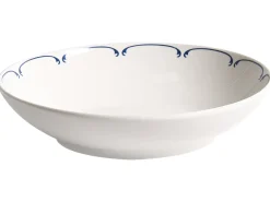 Zastawa stołowa 24-częściowa CHAROLI Porcelana Biały/ niebieski