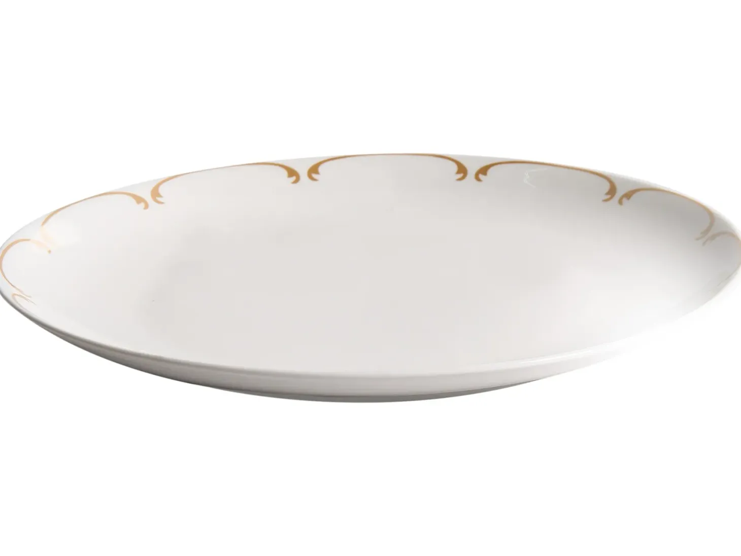 Zastawa stołowa 24-częściowa CHAROLI Porcelana Biały/ złoty