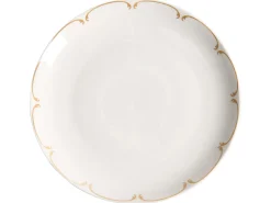 Zastawa stołowa 24-częściowa CHAROLI Porcelana Biały/ złoty