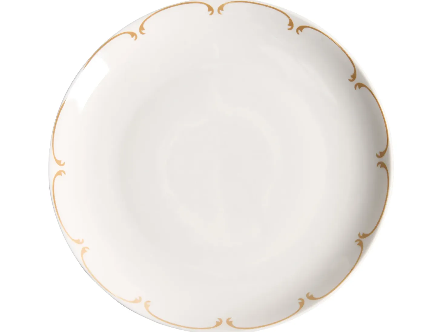 Zastawa stołowa 24-częściowa CHAROLI Porcelana Biały/ złoty