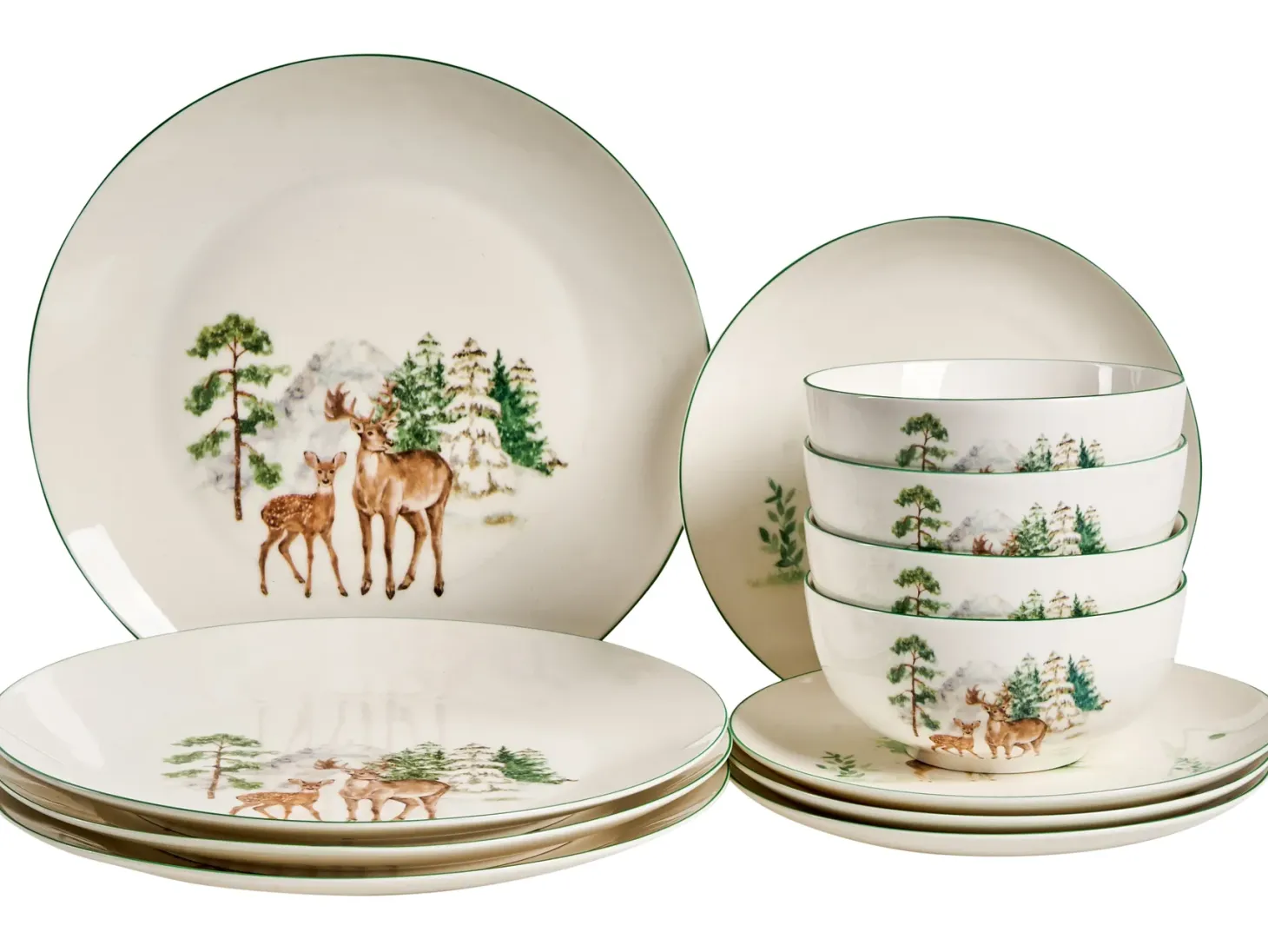 Zastawa stołowa 12-częściowa CHILI Porcelana Biały