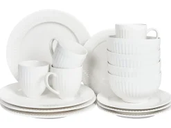 Zastawa stołowa 16-częściowa COWSLIP Porcelana Biały