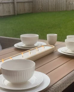 Zastawa stołowa 16-częściowa COWSLIP Porcelana Biały