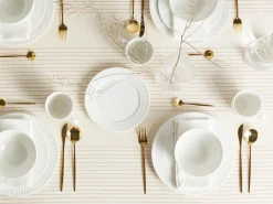 Zastawa stołowa 16-częściowa COWSLIP Porcelana Biały