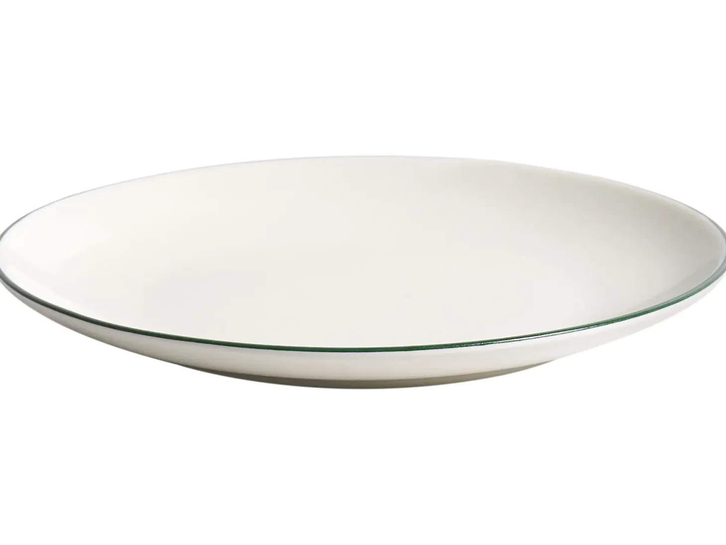 Zastawa stołowa 12-częściowa CUMIN Porcelana Złamana biel/ zielony