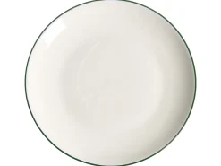 Zastawa stołowa 12-częściowa CUMIN Porcelana Złamana biel/ zielony