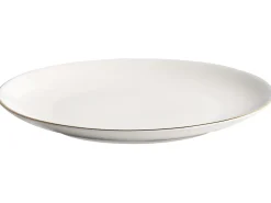 Zastawa stołowa 12-częściowa CUMIN Porcelana Złamana biel/ złoty
