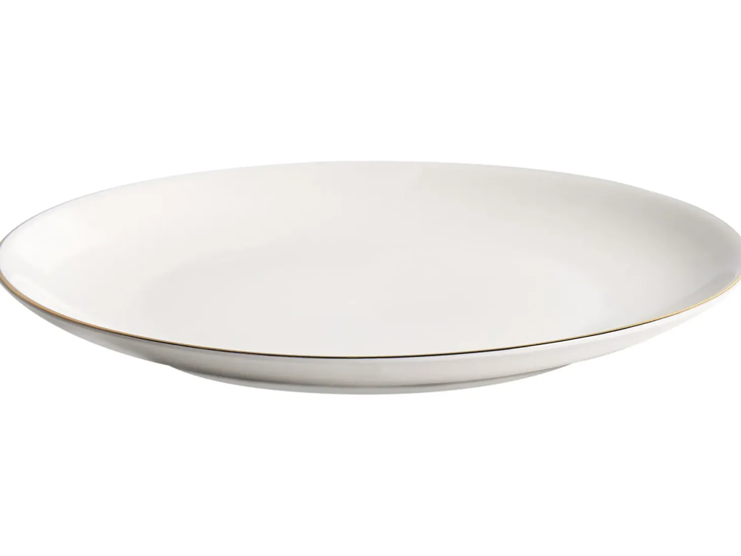 Zastawa stołowa 12-częściowa CUMIN Porcelana Złamana biel/ złoty