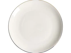 Zastawa stołowa 12-częściowa CUMIN Porcelana Złamana biel/ złoty
