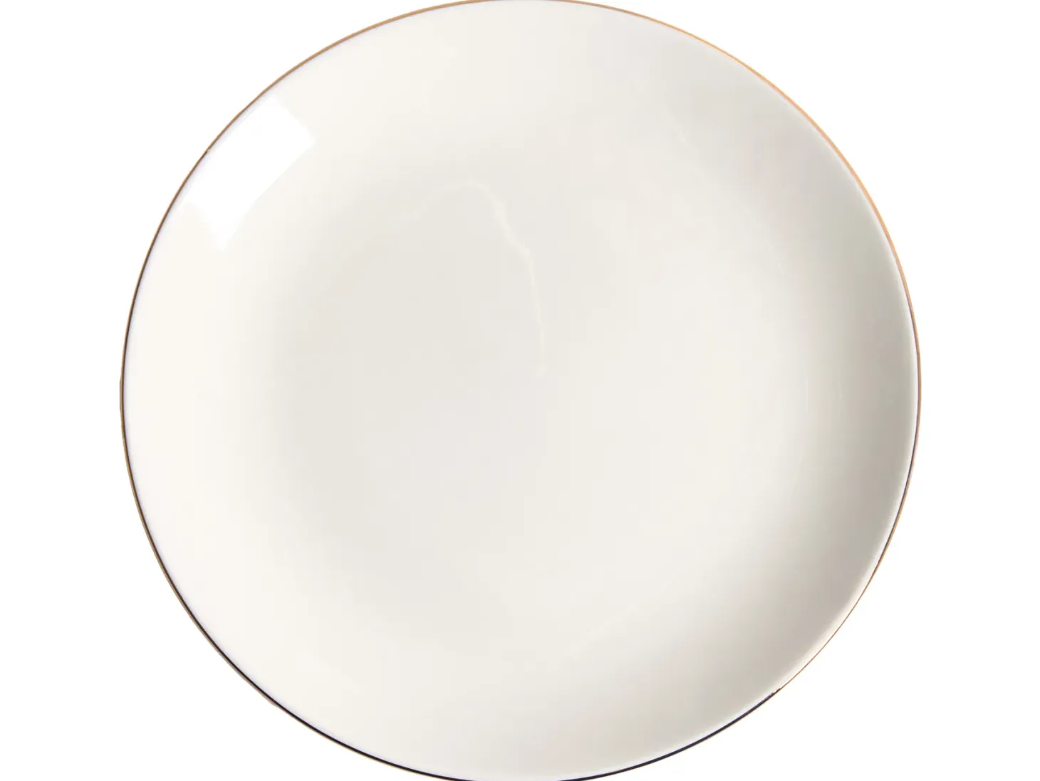 Zastawa stołowa 12-częściowa CUMIN Porcelana Złamana biel/ złoty