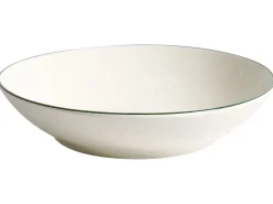 Zastawa stołowa 24-częściowa CUMIN Porcelana Złamana biel/ zielony