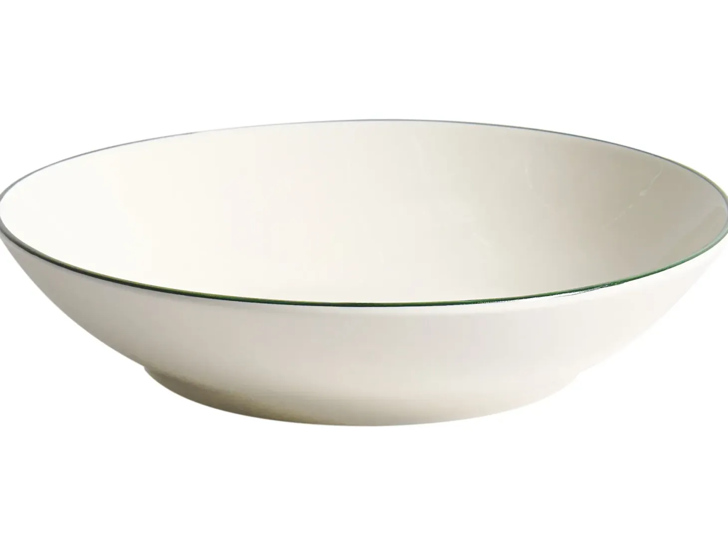 Zastawa stołowa 24-częściowa CUMIN Porcelana Złamana biel/ zielony