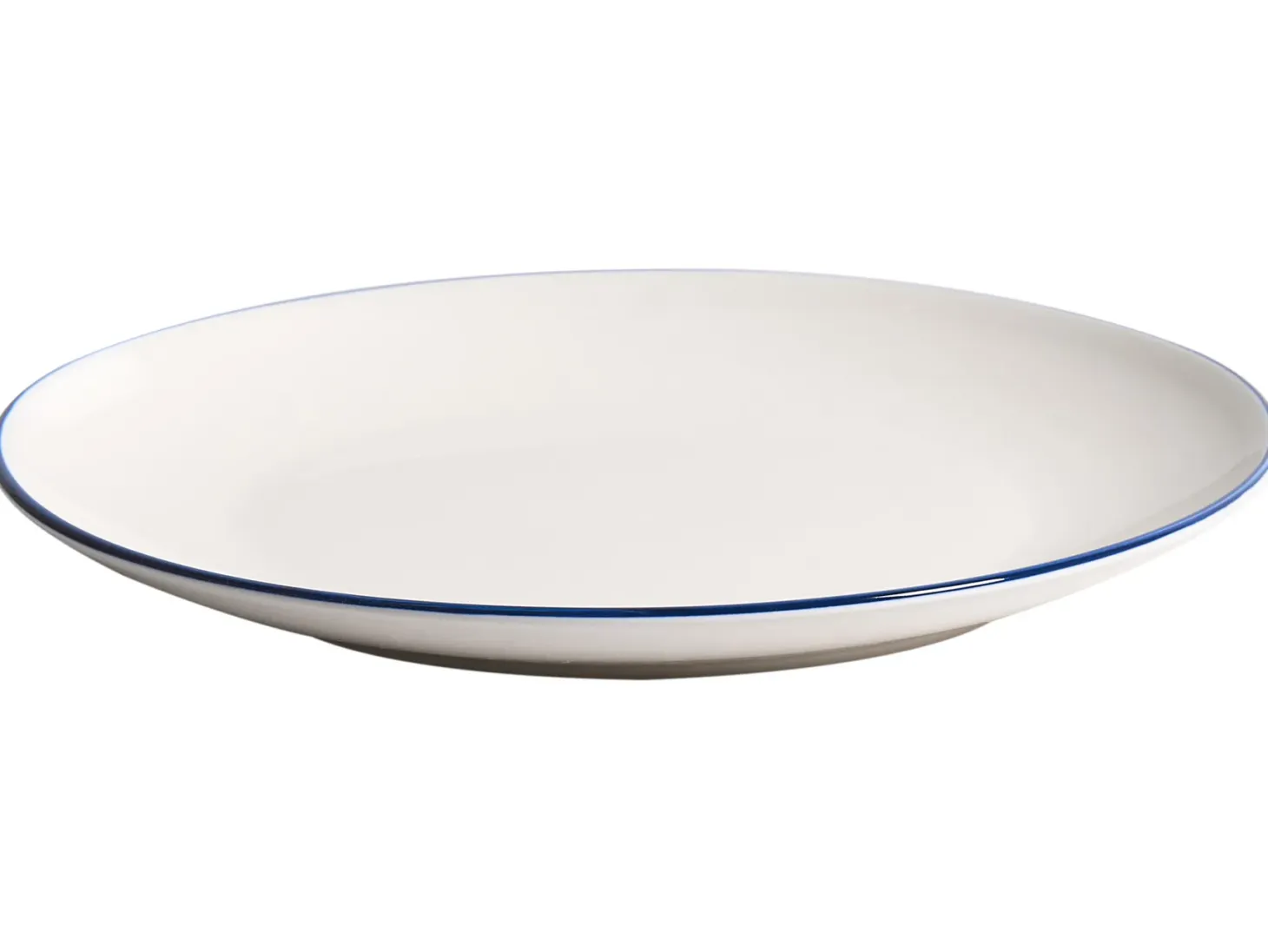 Zastawa stołowa 24-częściowa CUMIN Porcelana Złamana biel/ niebieski