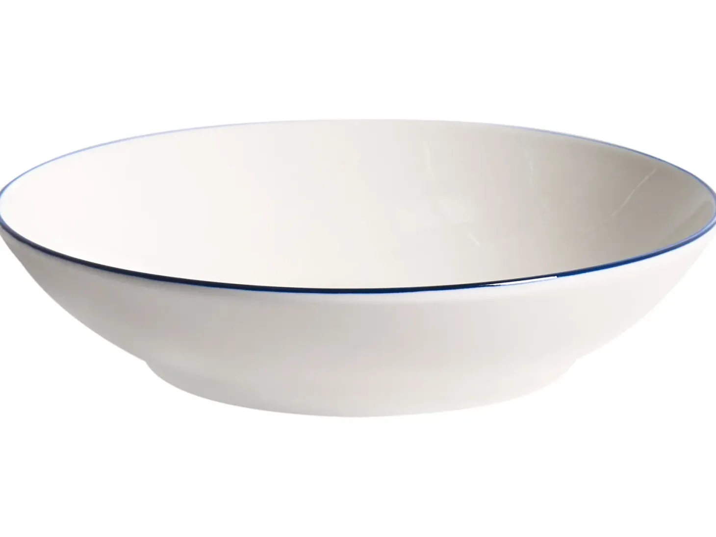 Zastawa stołowa 24-częściowa CUMIN Porcelana Złamana biel/ niebieski