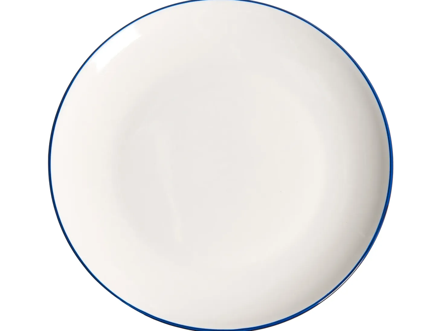 Zastawa stołowa 24-częściowa CUMIN Porcelana Złamana biel/ niebieski